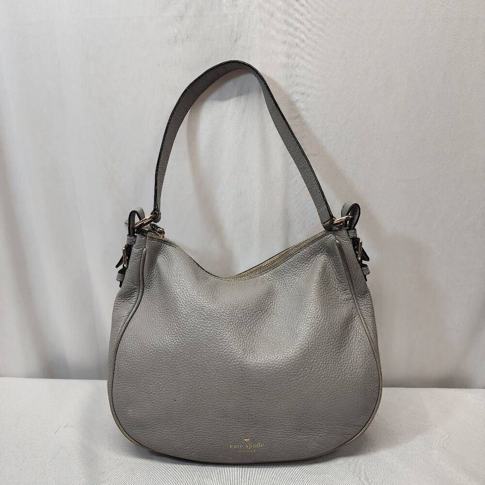 KATE SPADE Cobble Hill Ella Grey Pebble Leather Hobo Shoulder Bag